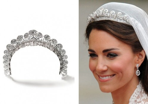 kate middleton tiara for wedding. The tiara was originally