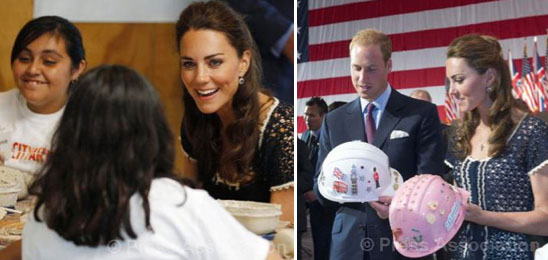 Kate William Los Angeles Inner City Arts Mission Serve British Monarchy