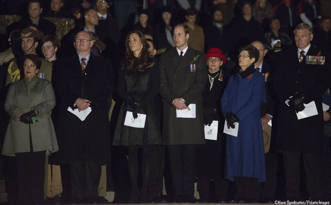 Kate William Anzac Day Dawn Canberra Temperley