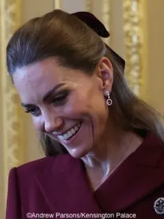 It’s Emilia Wickstead for US State Visit Welcome Ceremony