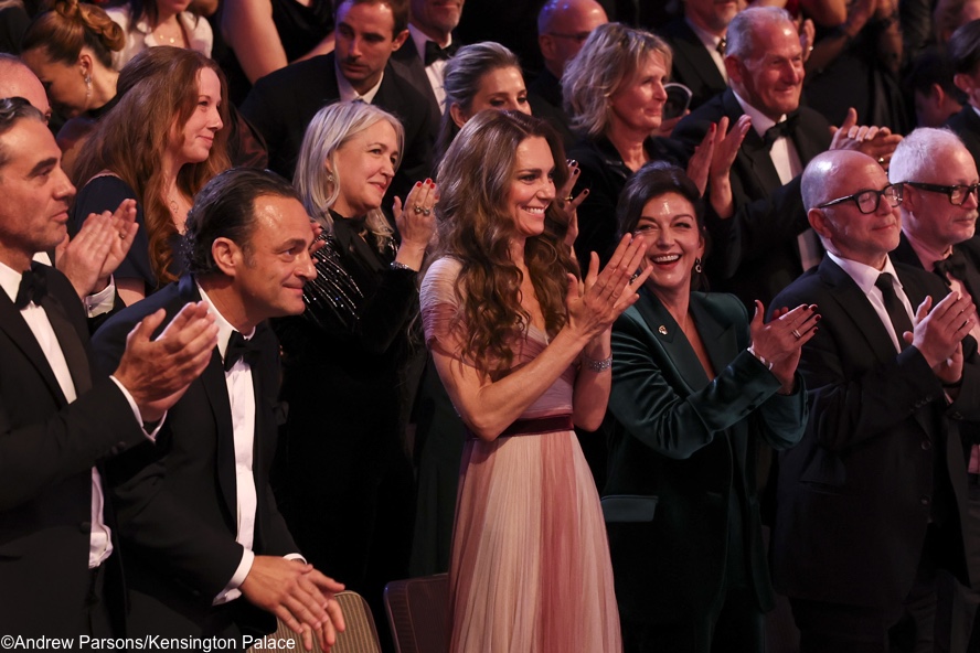 Kate Applauding Clapping BAFTAs Pink Gucci Feb 22 2026 KP | Imperial Wire
