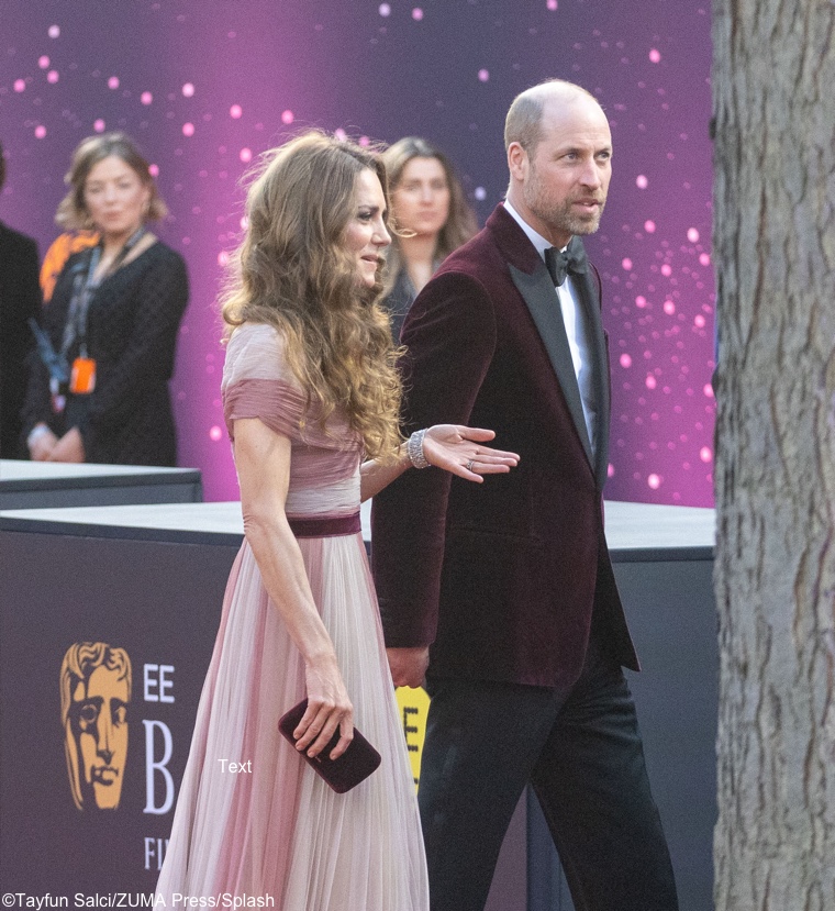 Kate Will Arriving Wide Shot BAFTAs Pink Gucci Tayfun Salci ZUMA Press Wire Splash | Imperial Wire