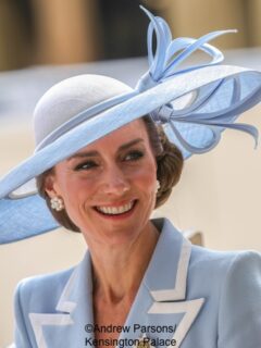 The Princess of Wales in Catherine Walker & Philip Treacy for Trooping the Colour