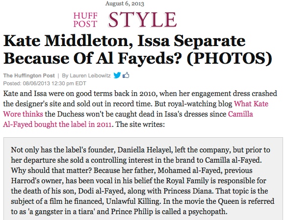 Huffington Post Style August 6, 2013