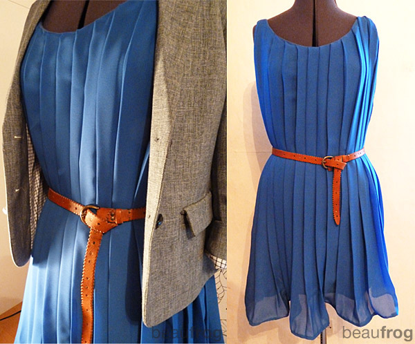 cornflower blue dress zara