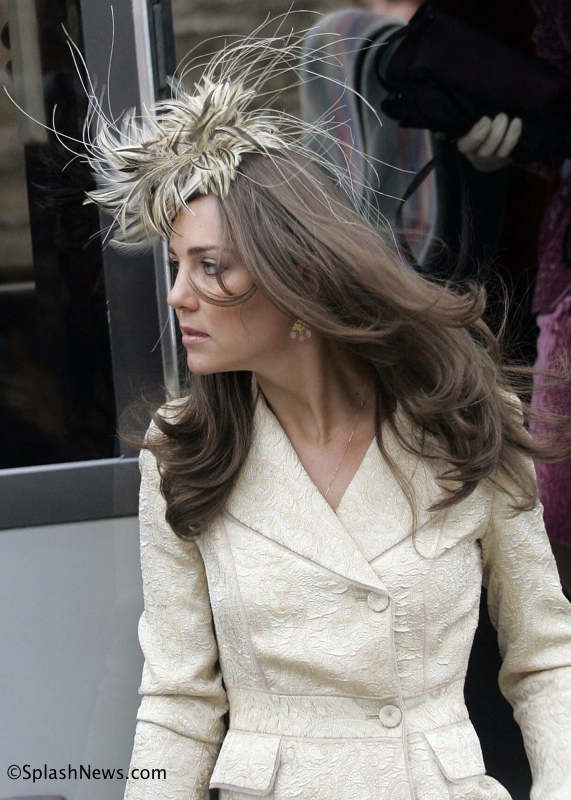 Kate Middleton arrives at Laura Parker Bowles' wedding