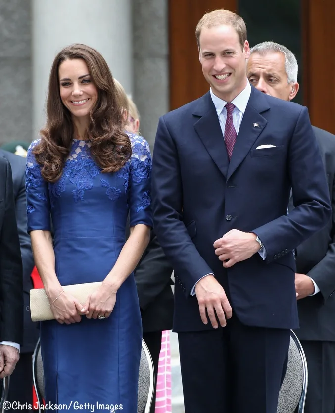 Duchess Kate: Blue Lace Jacquenta Dress by Erdem