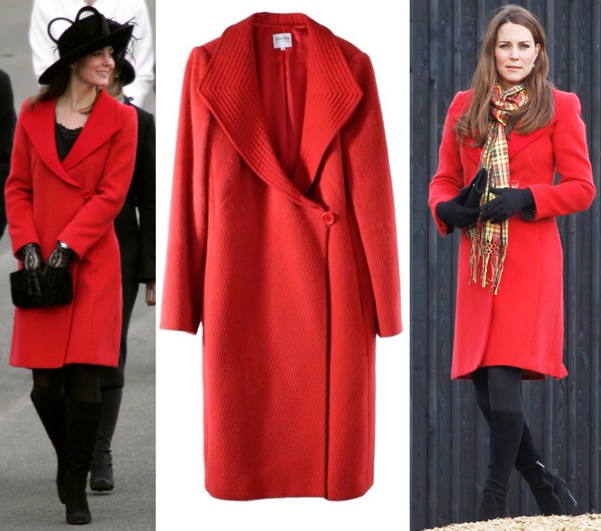 Kate Repeats Red Armani in Scotland, Is Taken Aback by 'Princess Catherine'  – What Kate Wore