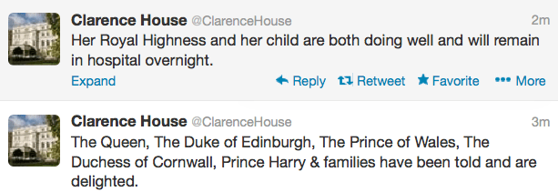 Clarence House Twitter 