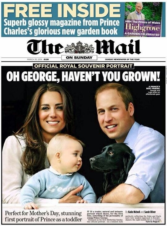 William & Kate's Royal Baby PRINCE GEORGE 24 July 2013 Daily Mail Newspaper 