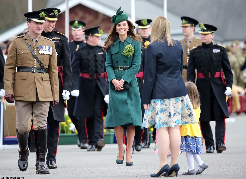 Duke and Duchess of Cambridge at StPatrick's Day Parade
