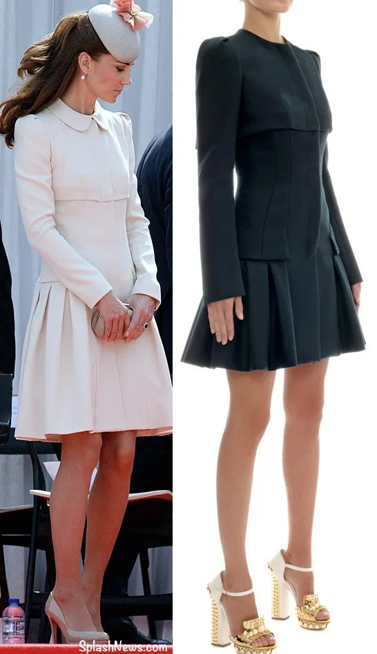 Kate Centenary McQueen Belgium Coatdress Coat Dress Side b ySide with Green Version