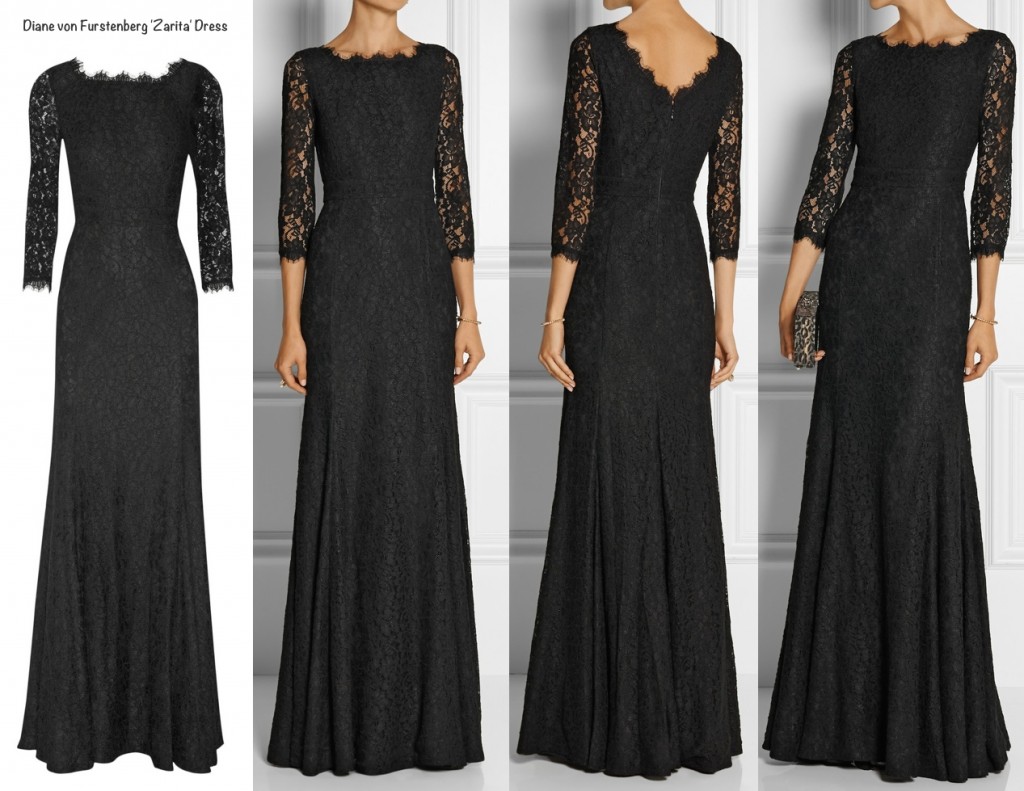 Kate Wows in Black Lace Diane von Furstenberg at Royal Variety