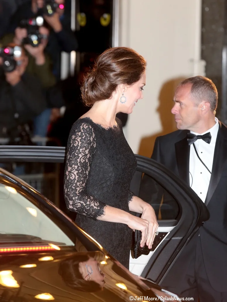 Kate Middleton's Black Lace Dress At Royal Variety Performance