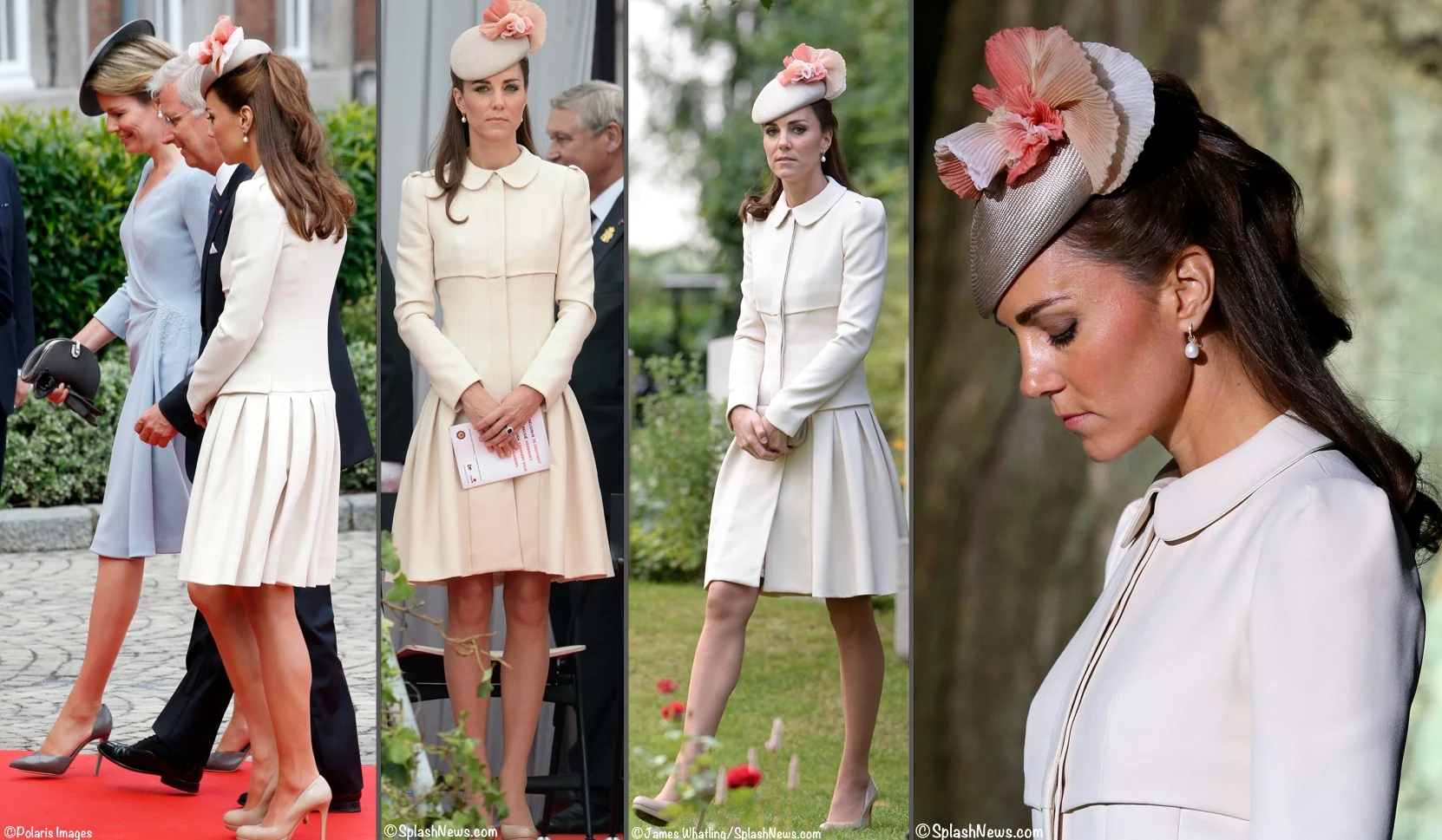 Kate 2014 Year End Polls Creamy White McQueen Liege Belgium J Taylor Hat 4 Shot
