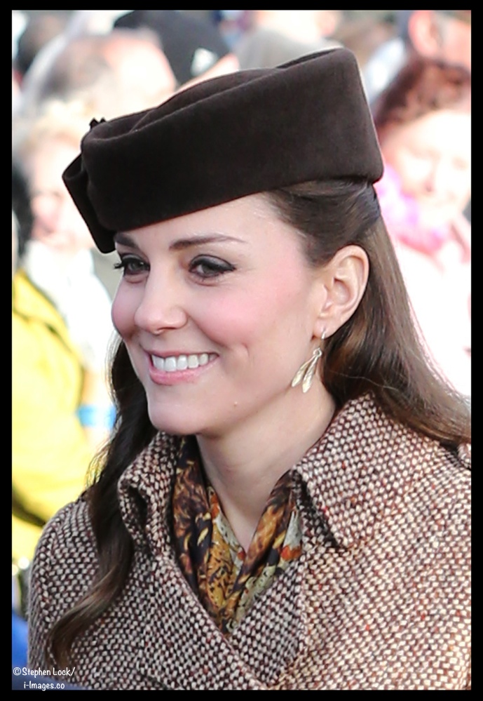 Kate Mixes a Moloh Coat with Older Pieces for 2014 Christmas Day ...