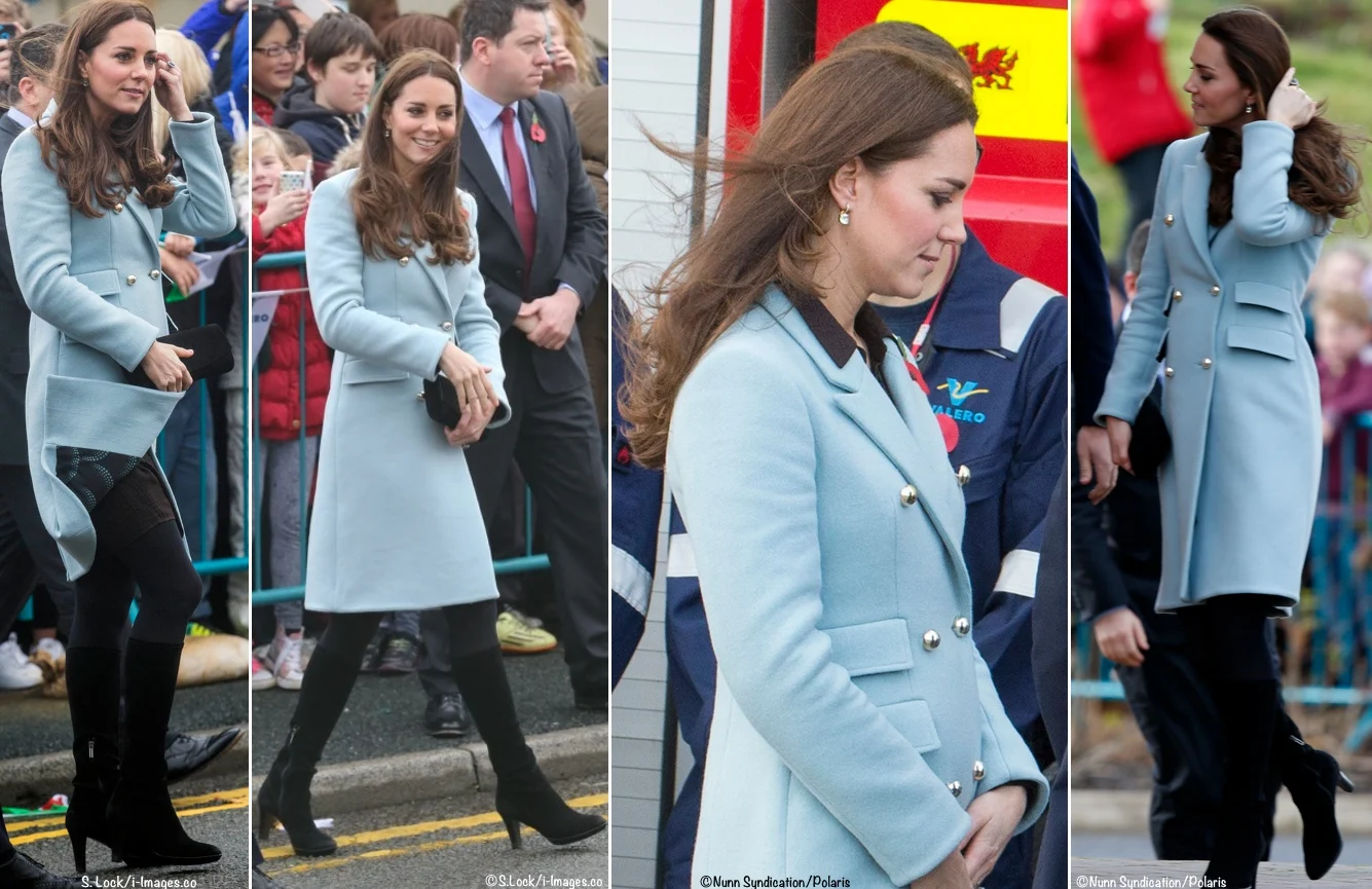 Kate 2014 Year End Polls Matthew Williamson Coat Pembroke Oil Refinery Wales William All Labeled 4 Shot