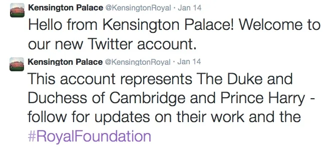 Kensington Palace Twitter Feed (@KensingtonRoyal)