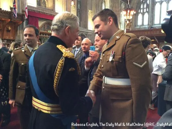 Afghan Service Prince Charles meets Prince Charles meets Lance Corporal Joshua Leakey, recent recipient of the Victoria Cross at Guildhall R English Twitter