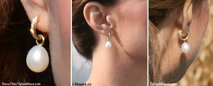 Kate Margate Kent March 11 2015 Closeups Tight Shots of Annoushka Pearl Drops Kiki Hoops