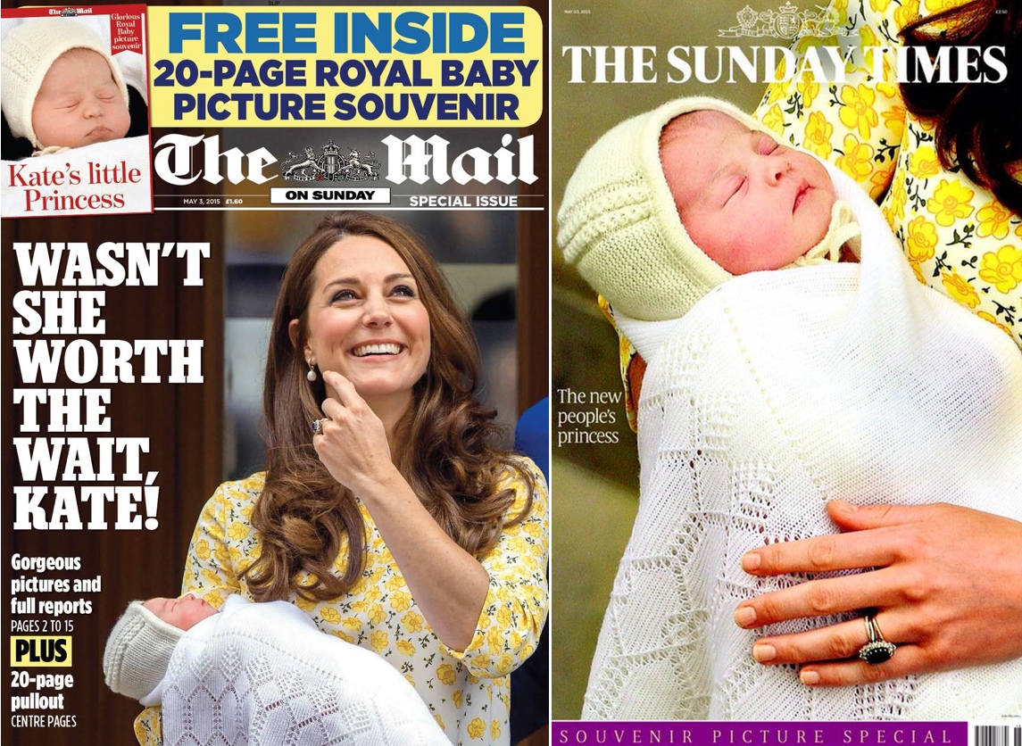Princess Kate Royal Baby Front Pages 