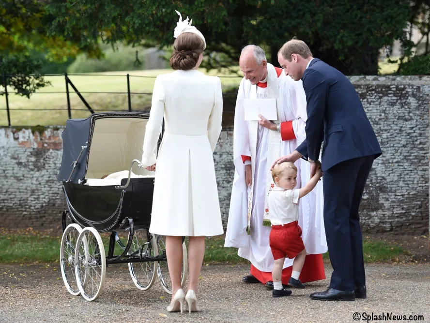 Kate Middleton Prince William George Charlotte Christening