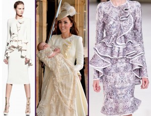 Kate in McQueen Christening Ensemble for Garden Party – What Kate Wore