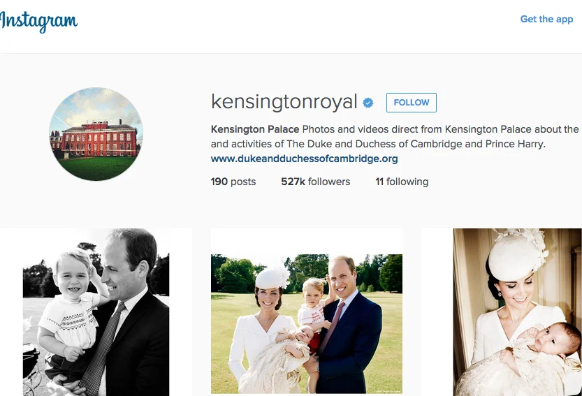 Kensington Palace Instagram (@KensingtonRoyal)
