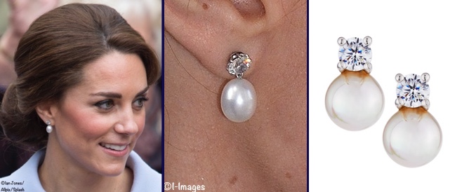 RepliKate for Queen’s Pearl Diamond Stud Earrings Oct 2 2017 Majorica ...