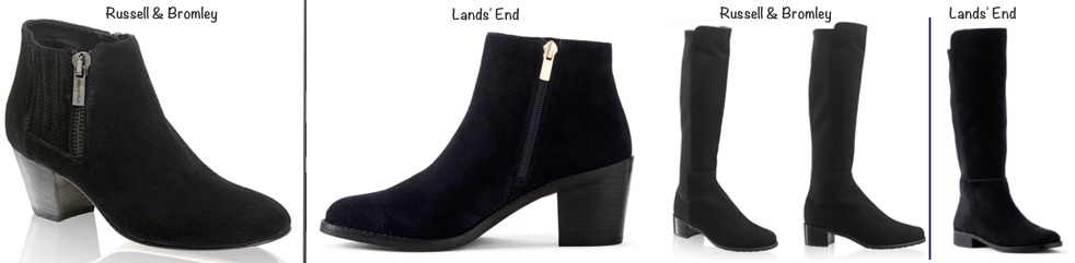russell and bromley black ankle boots