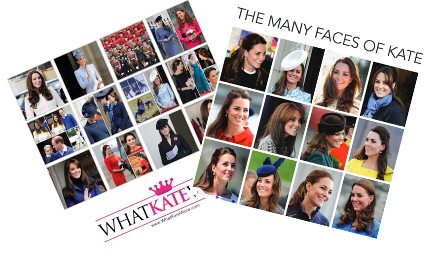 2016 WKW Kate Calendar Back Cover and Faces of Kate Two Shot What