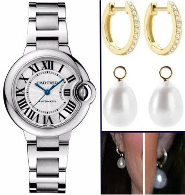 Kate Jewelry Montage Feb 17 2016 HuffPo Young Minds Annoushka Pearls Kiki Hoop[s Cartier Ballon Bleu