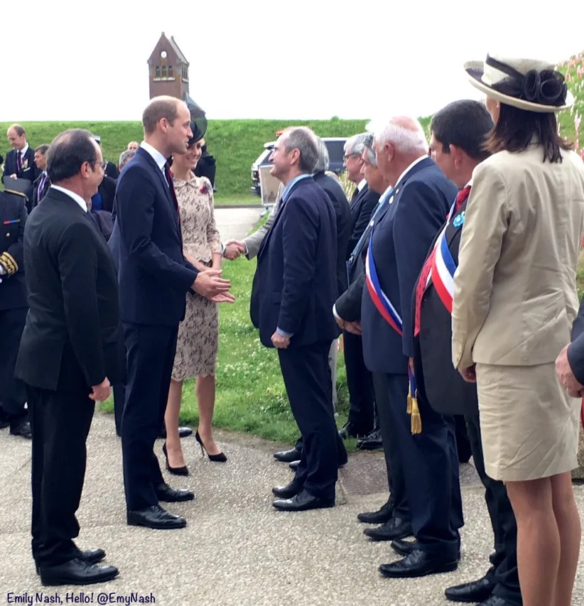 Kate William Somme 100 Dignitaries President Francois Hollande French Dept of the Somme