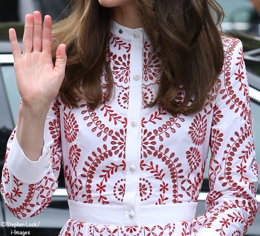 Kate red white mcQueen Dress Vancouver