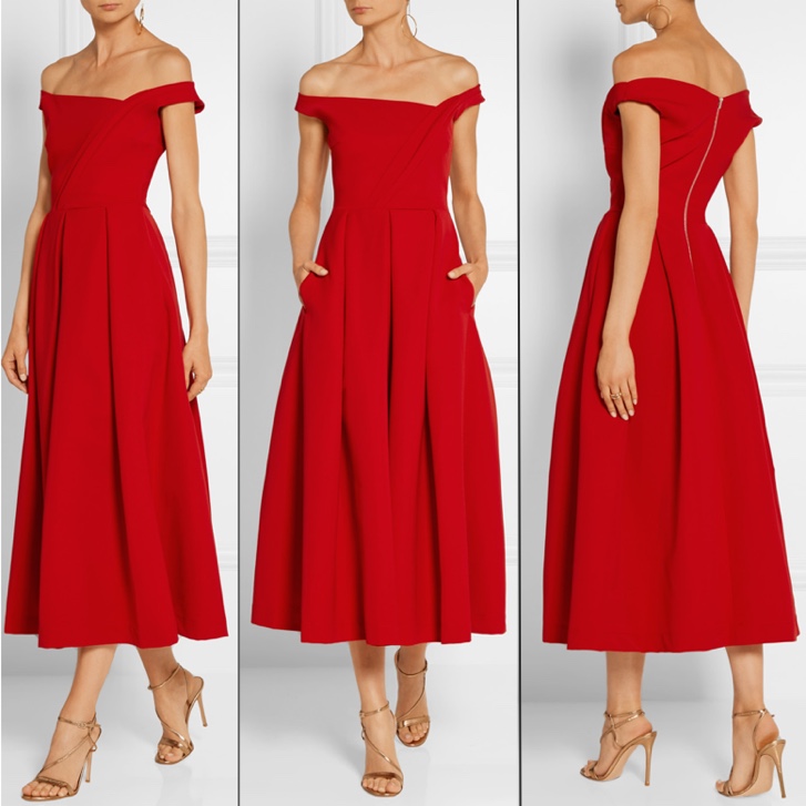 net a porter red dress