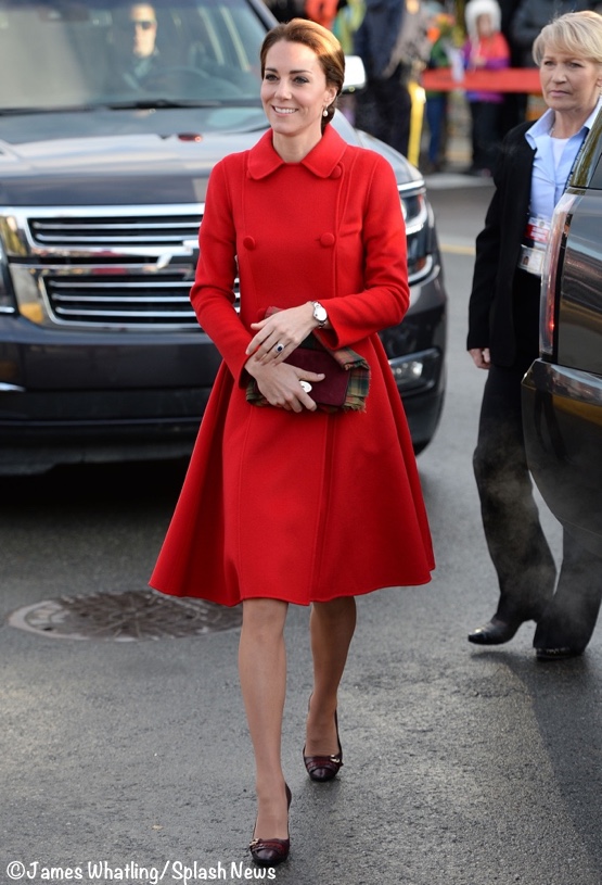 Kate Middleton red coat Canada Archives - What Kate Wore