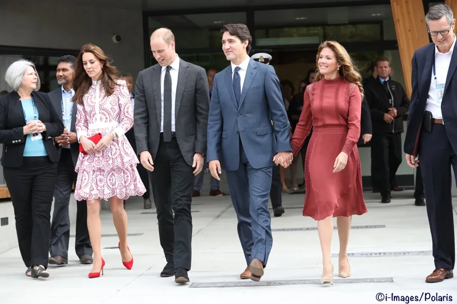 Kate, William, Justin Trudeau and Sophie Gregoire Trudeau