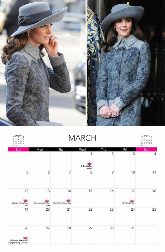 New Engagements for Kate & the 2017 What Kate Wore Calendars What