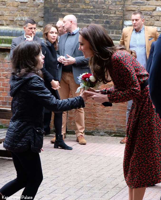 Kate Middleton Duchess Cambridge Heads Together Vanessa Seward Holly print dress