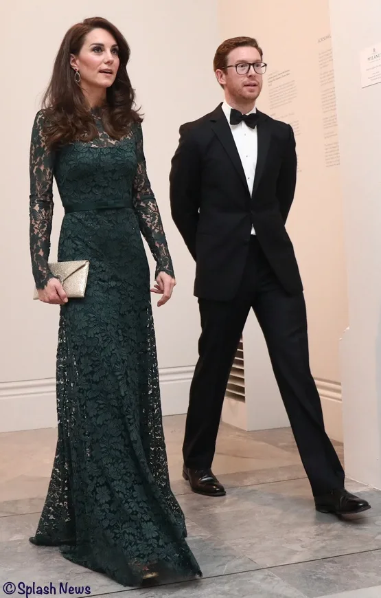 Kate Middleton lace gown green
