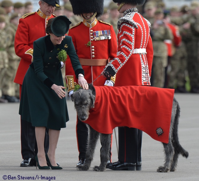 Duchess Kate Domhnall Irish Guards St Patrick's Day 2017