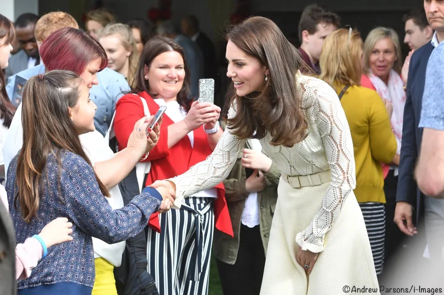 Kate Middleton Party at Palace Chloe dress