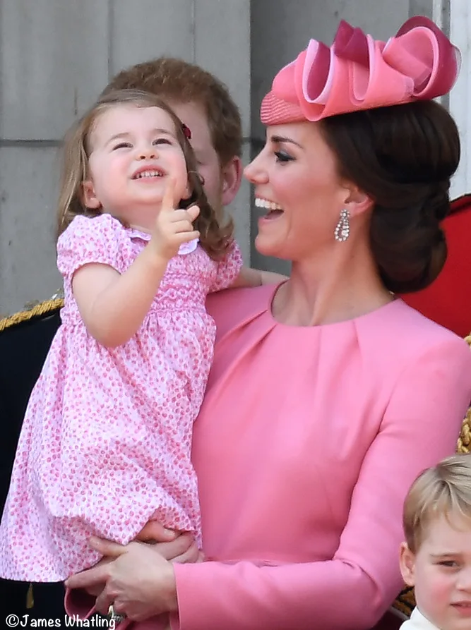 Kate Middleton Duchess Cambridge Princess Charlotte Trooping Colour