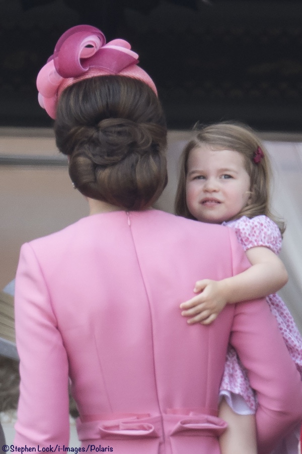 Kate Middleton Princess Charlotte Pink Dresses Trooping Colour