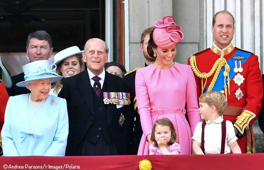 Kate Middleton George Charlotte Queen Trooping Colour 2017