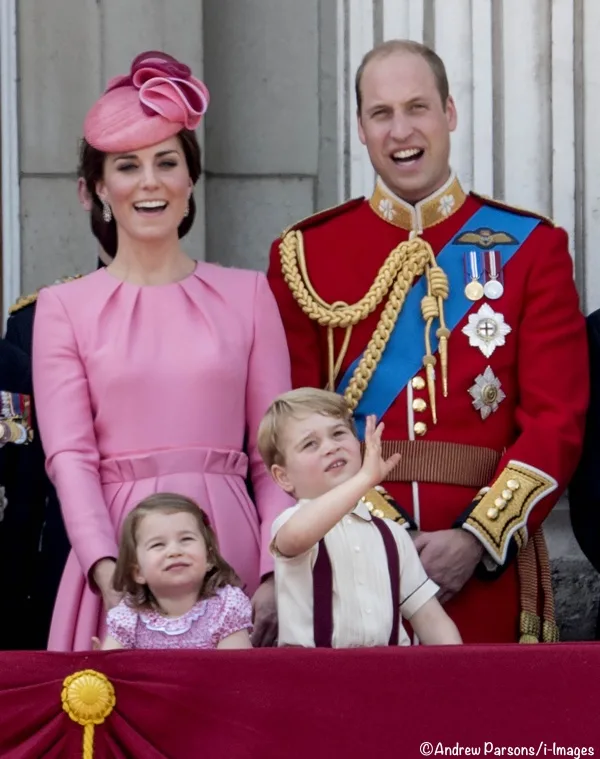 Duke Duchess Cambridge George Charlotte Trooping Colour 2017