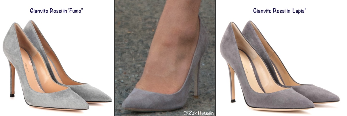 light grey suede heels