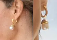Letizia Pearl Drop earrings State Visit Morning Events July 12 2017