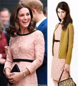 open lace back dress Orla Kiely Pink Satin & Crepe Dress