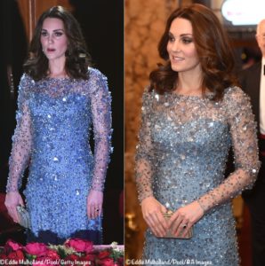 Kate Shines in Shimmering Jenny Packham Gown for Royal Variety ...